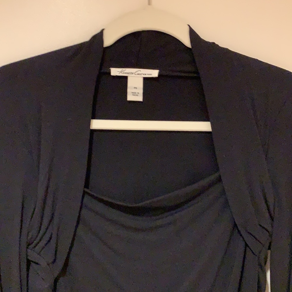 Kenneth Cole black top. Beautiful neckline!